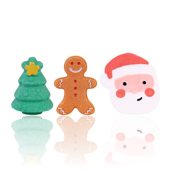 Galets effervescents HELLO WINTER, 3 modèles assortis