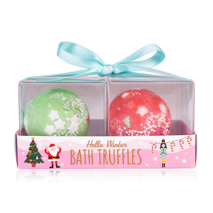 Coffret de 2 boules de bain crémeuses HELLO WINTER