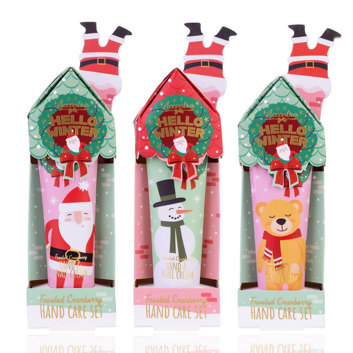 Coffret pour les mains HELLO WINTER, 3 modèles assortis