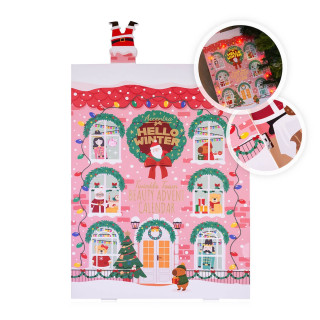 Calendrier de l'avent cosmétiques éclairé par Led HELLO WINTER