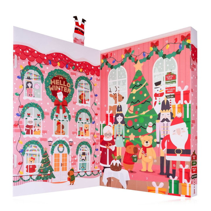 Calendrier de l'avent cosmétiques éclairé par Led HELLO WINTER