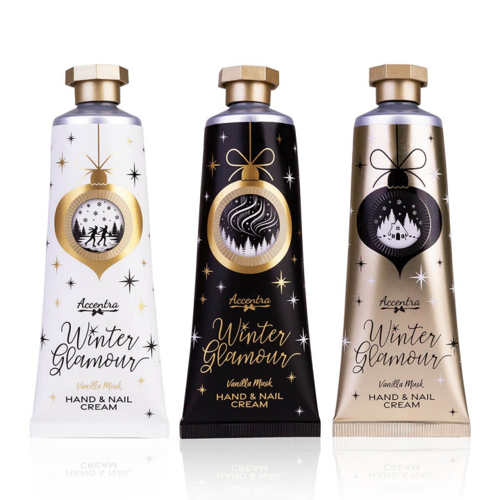 Crème mains & ongles WINTER GLAMOUR,3 modèles assortis
