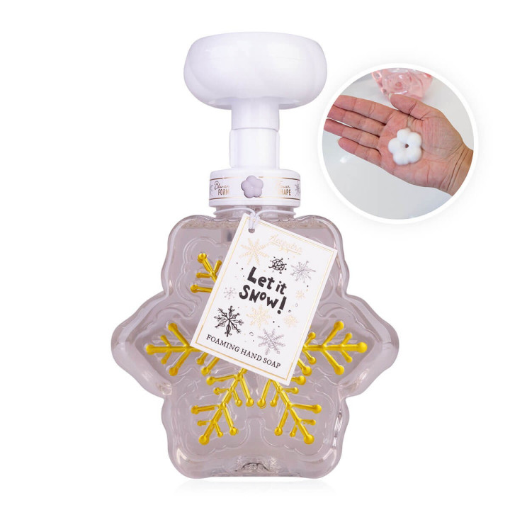 Distributeur savon mains mousse en forme de fleur 500ml SNOWFLAKE