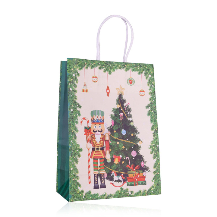 Sac cadeau en papier CASSE NOISETTE (21x15x8 cm), 6 modèles assortis