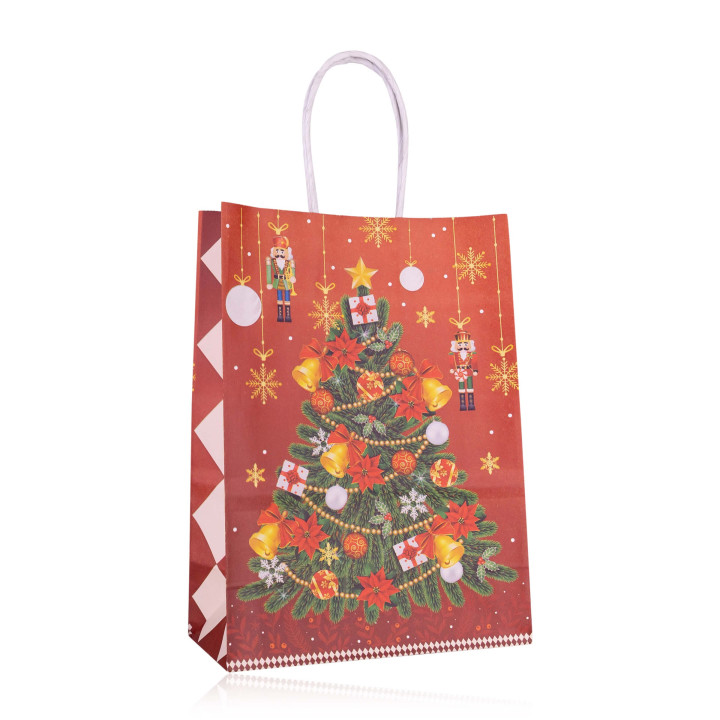 Sac cadeau en papier CASSE NOISETTE (21x15x8 cm), 6 modèles assortis