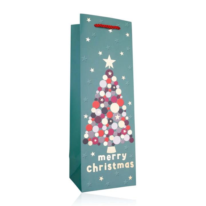 Sac cadeau JOYEUX NOEL STYLE 3  (35x12x10 cm), 4 modèles assortis