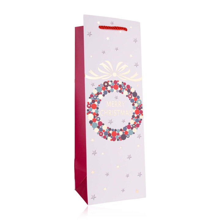 Sac cadeau JOYEUX NOEL STYLE 3  (35x12x10 cm), 4 modèles assortis