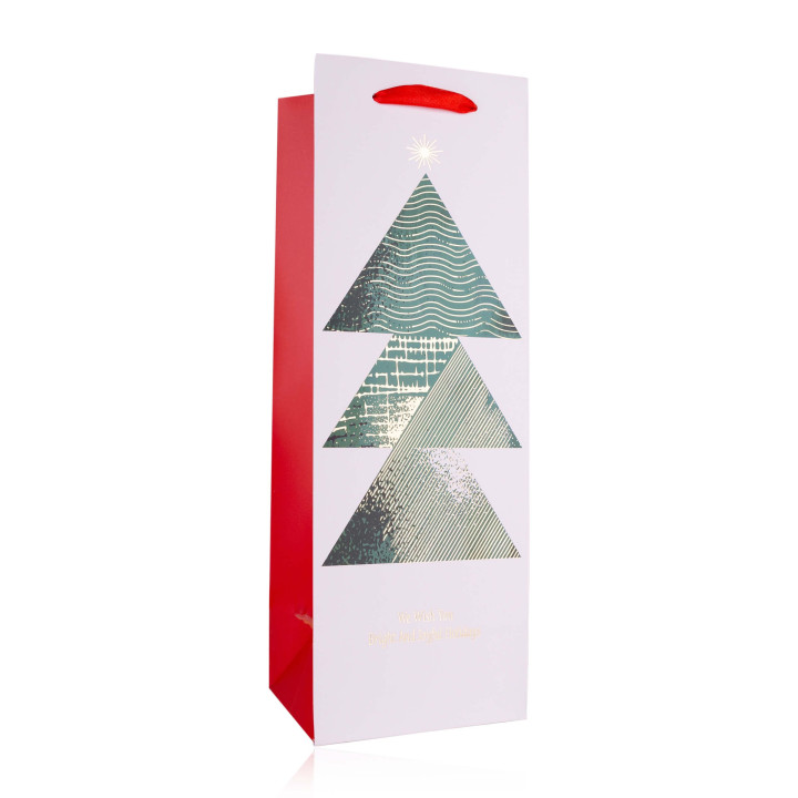 Sac cadeau JOYEUX NOEL STYLE 4 (35x12x10 cm), 4 modèles assortis