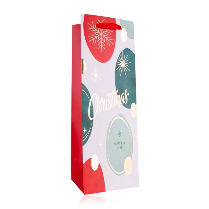 Sac cadeau JOYEUX NOEL STYLE 4 (35x12x10 cm), 4 modèles assortis
