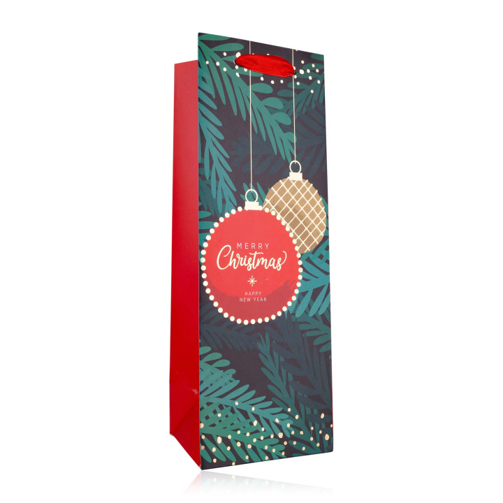 Sac cadeau JOYEUX NOEL STYLE 4 (35x12x10 cm), 4 modèles assortis