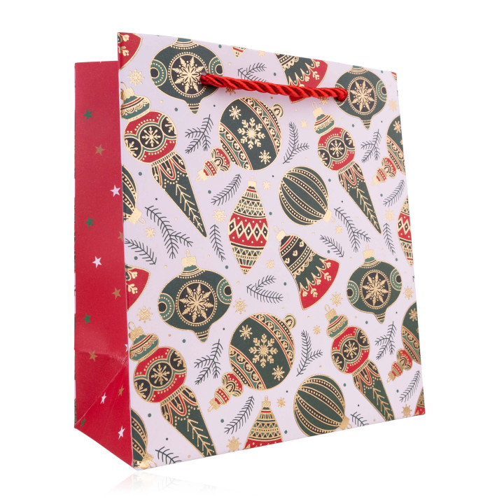 Sac cadeau XMAS CLASSIC (16x14x7 cm), 4 modèles assortis