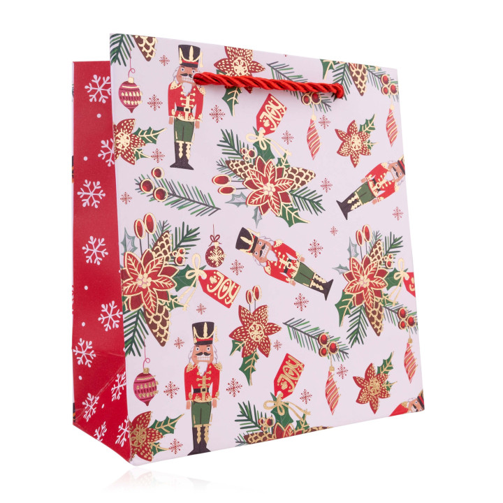 Sac cadeau XMAS CLASSIC (16x14x7 cm), 4 modèles assortis