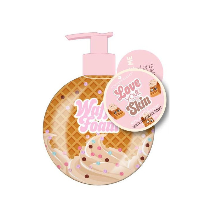 Distributeur de savon liquide 500ml BREAKFAST CLUB,  senteur Gaufre