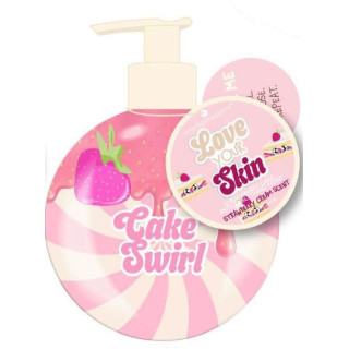 Distributeur de savon liquide 500ml BREAKFAST CLUB,  senteur Cake à la fraise