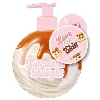 Distributeur de savon liquide 500ml BREAKFAST CLUB,  senteur Caramel