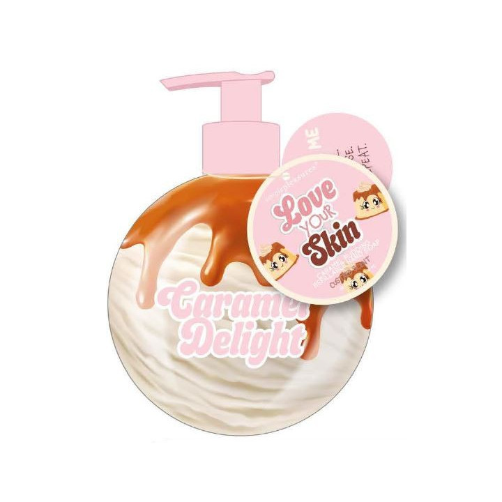 Distributeur de savon liquide 500ml BREAKFAST CLUB,  senteur Caramel
