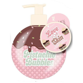 Distributeur de savon liquide 500ml BREAKFAST CLUB, senteur Pistache