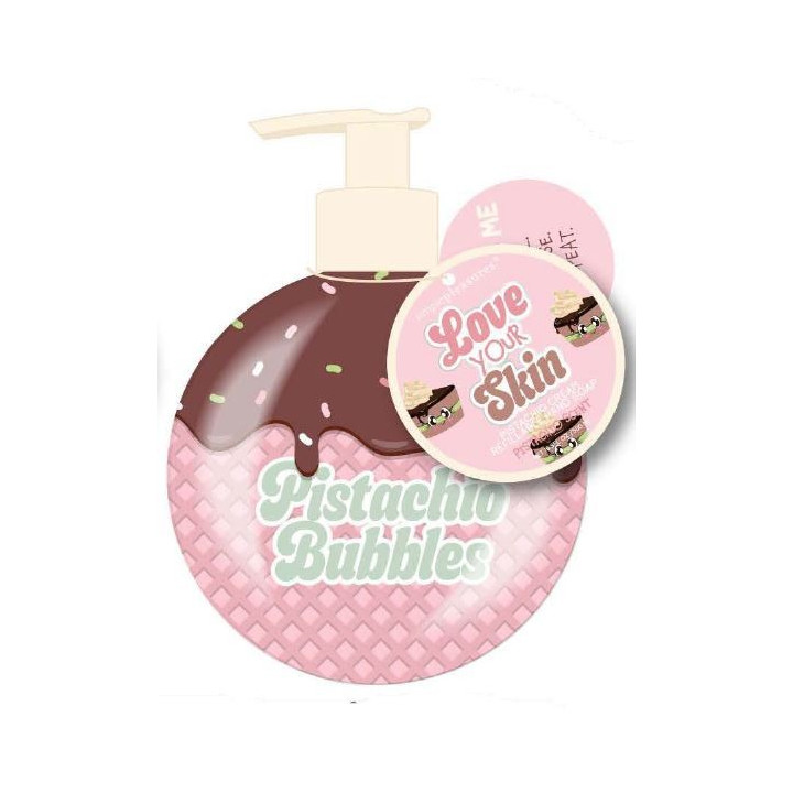 Distributeur de savon liquide 500ml BREAKFAST CLUB, senteur Pistache