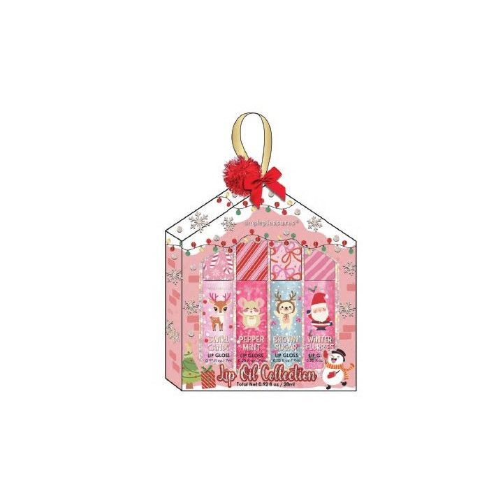Coffret 4 Lip Oil STOCKING STUFFER , 4 senteurs