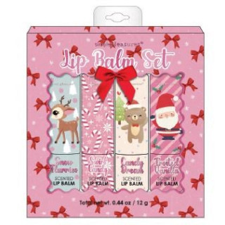 Coffret 4 baumes lèvres STOCKING STUFFER, 4 senteurs