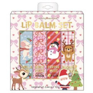 Coffret 4 baumes lèvres STOCKING STUFFER, 4 senteurs