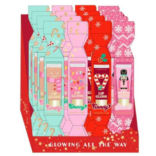Coffret Lip Gloss FANCY & MERRY,4 modèles et senteurs assortis