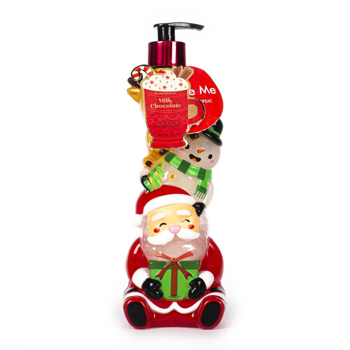 Distributeur de savon liquide 310 à 500ml HAPPY CHRISTMAS, 3 modèles assortis