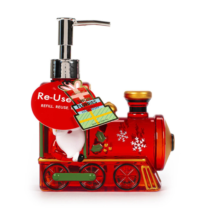 Distributeur de savon liquide 500ml HAPPY CHRISTMAS, 3 modèles assortis