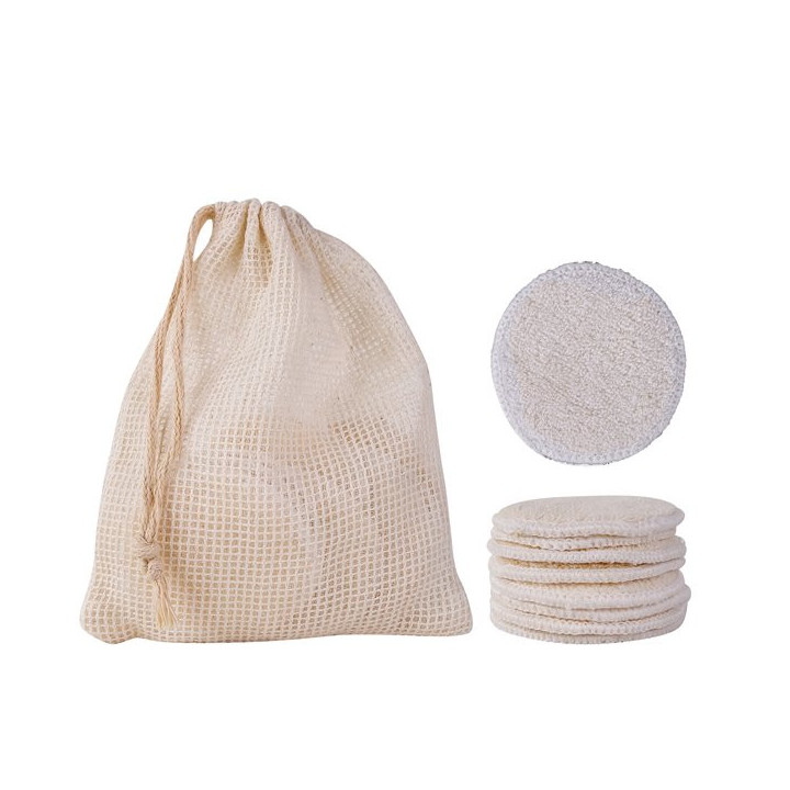 PROMO  Disques démaquillants réutilisables 100% coton