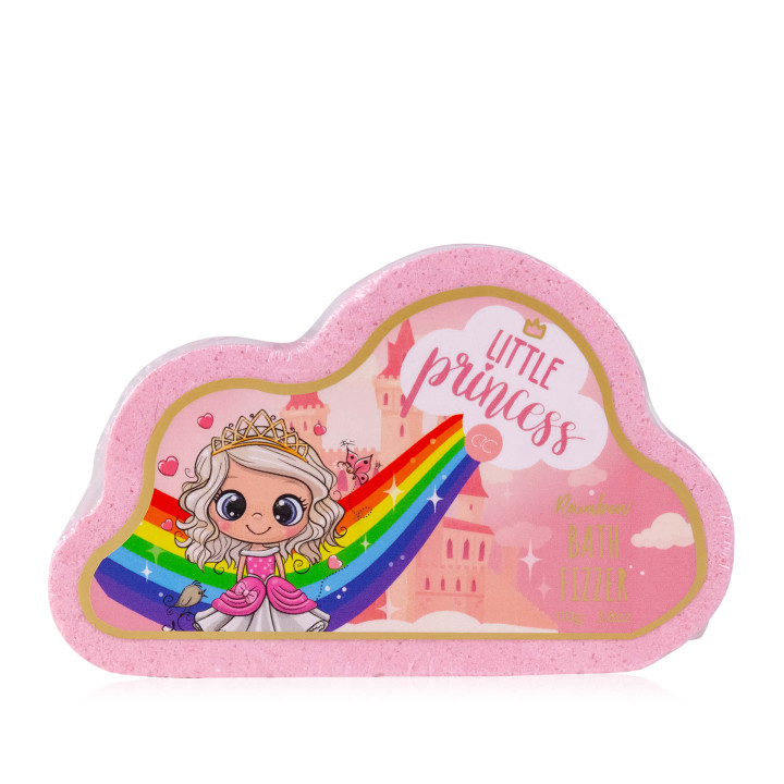 Galet effervescent effet arc en ciel dans le bain LITTLE PRINCESS