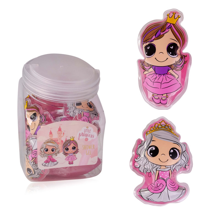 PROMO Berlingot de gel douche 50ml  LITTLE PRINCESS,2 modèles assortis