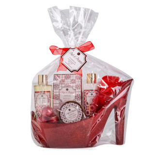 Coffret chaussure pailletée pour le corps