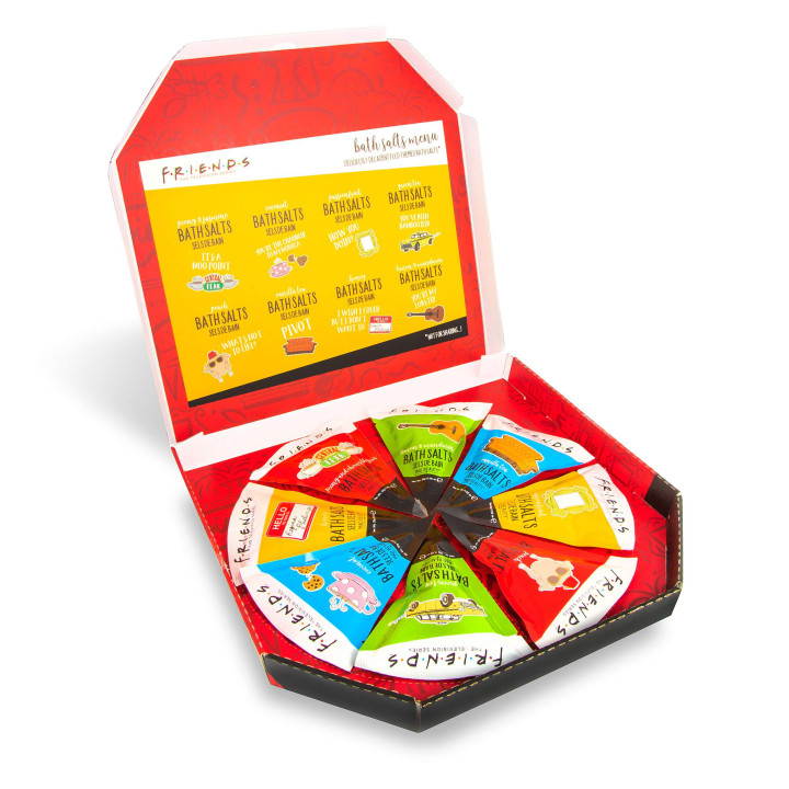 PROMO Sel de bain Pizza Coffret FRIENDS