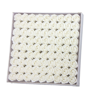Rose en papier de savon 3g blanche