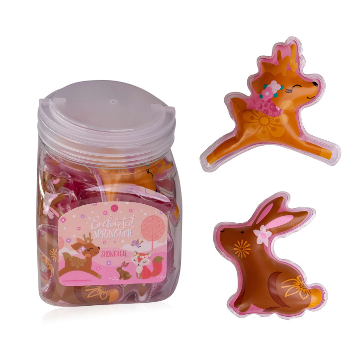 Berlingots de gel douche 50ml ENCHANTED SPRINGTIME,2 modèles assortis