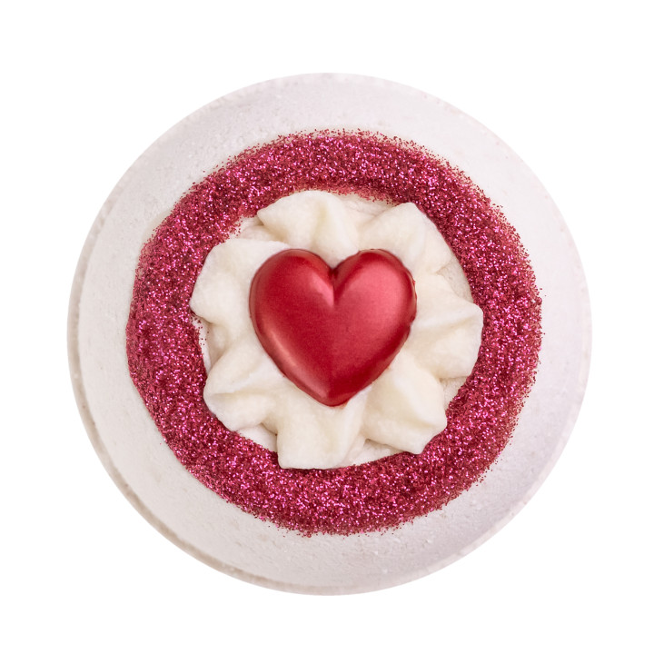 Boule effervescente pour le bain "LOVE ME TENDER" 190g, senteur Musc
