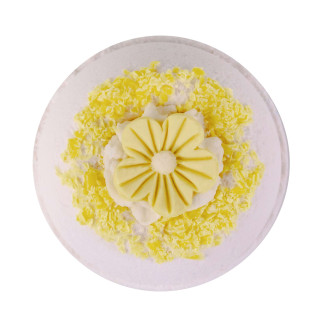 Boule effervescente pour le bain "CITRON GIVRE" 190g, senteur citron