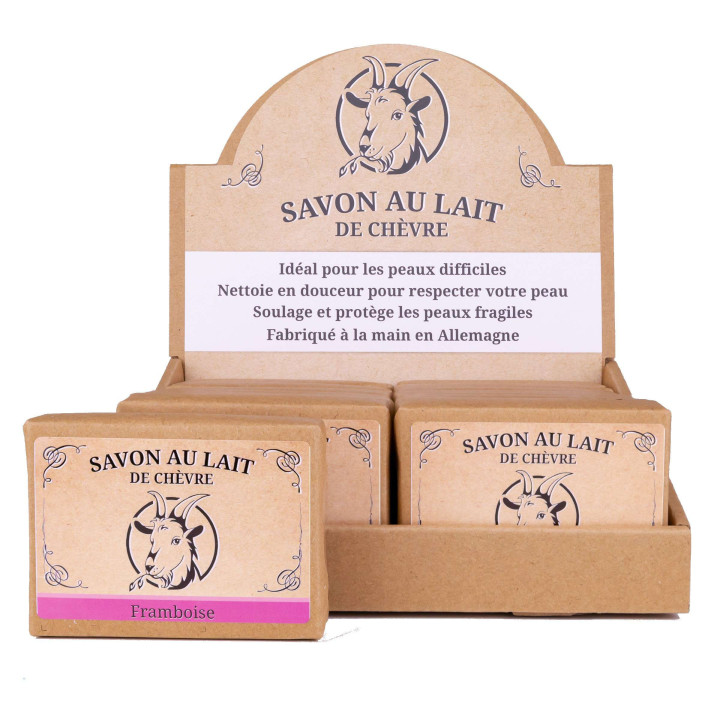 PROMO Savon au lait de Chèvre FRAMBOISE