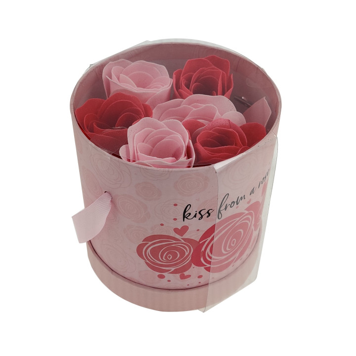 PROMO Coffret roses en papier de savon