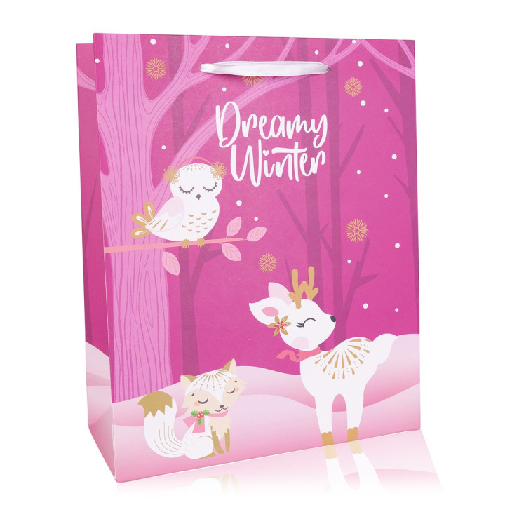 Sac cadeau DREAMY WINTER (24x18x10 cm)