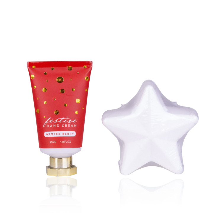 PROMO Coffret pour les mains & bain FESTIVE ROUGE