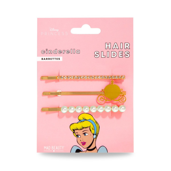 PROMO Set de 3 barrettes cheveux DISNEY POP PRINCESS Cendrillon