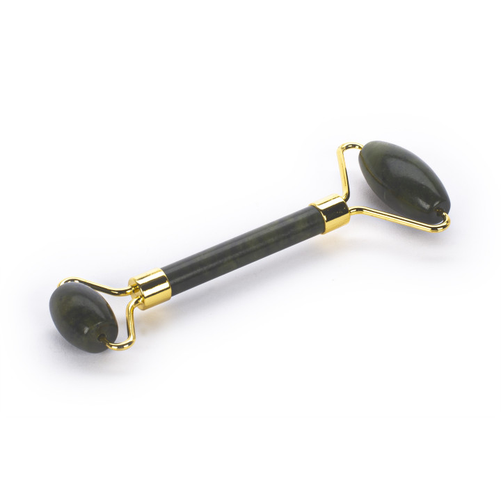 PROMO Rouleau de massage visage jade vert